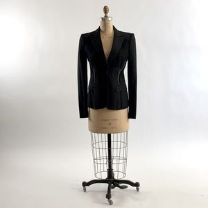 Elie Tahari Patchwork Blazer with hand stitched detail
